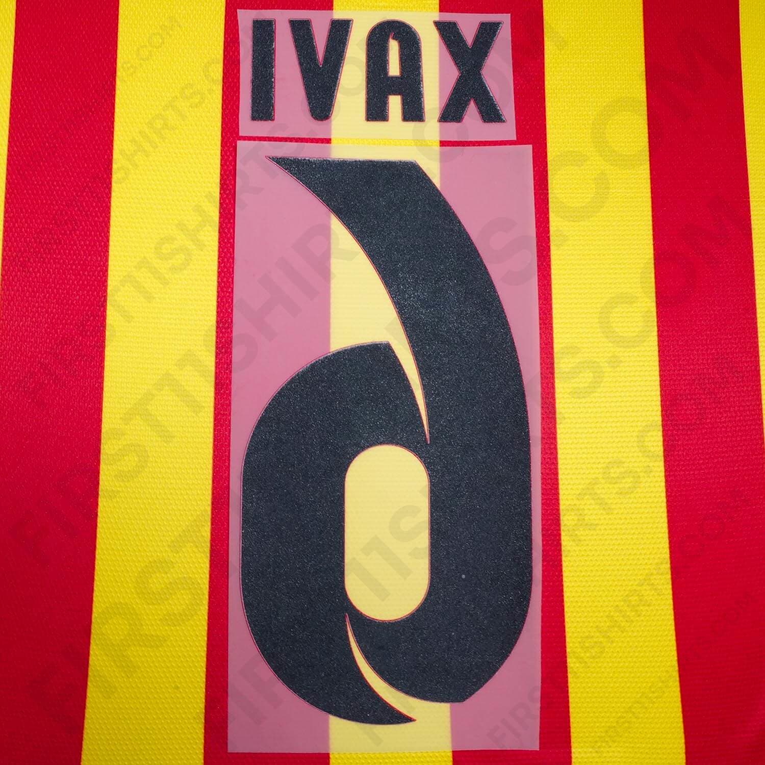 2012 - 2015 FC Barcelona Away Name Set Xavi 6 (Repro)