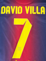 2012/13 Barcelona David Villa #7 Home Shirt (L)