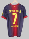 2012/13 Barcelona David Villa #7 Maillot Domicile (M) Nike