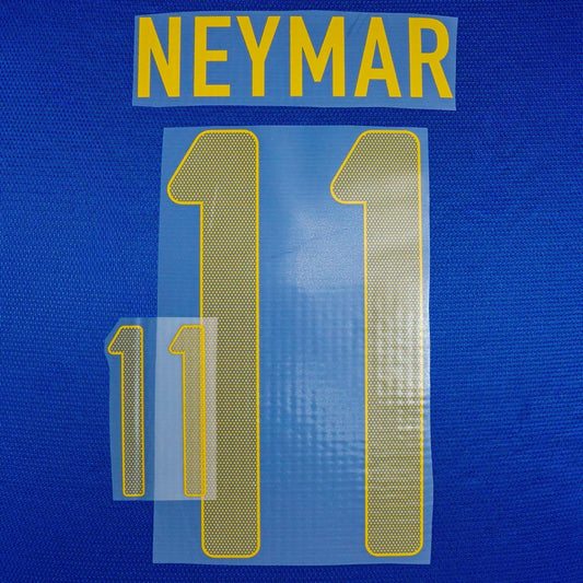2012/13 Brazil Away Name Set Neymar Jr #11 (Repro)