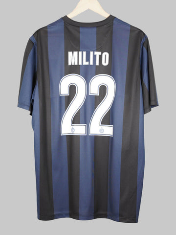 2012/13 Inter Milan Milito #22 Home Shirt (XL)