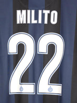 2012/13 Inter Milan Milito #22 Home Shirt (XL)