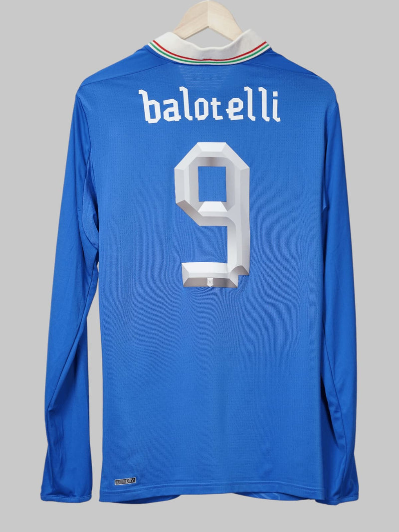 Italy Home Shirt L/S 2012/13 Balotelli 9 (L)