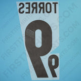 2012/13 Spain Away Name Set Torres 9 (Repro)
