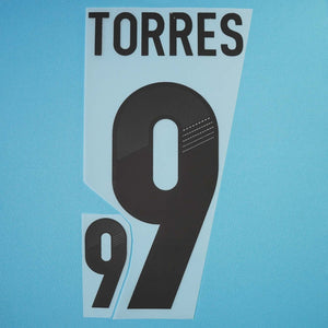 2012/13 Spain Away Name Set Torres 9 (Repro)