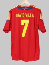 2012/13 Spain David Villa #7 Home Shirt (XL)
