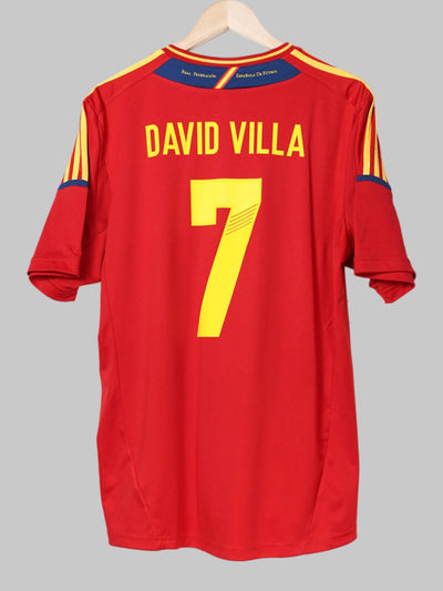 2012/13 Spain David Villa #7 Home Shirt (XL)