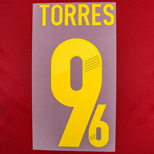2012/13 Spain Home Name Set Torres #9 (Repro)