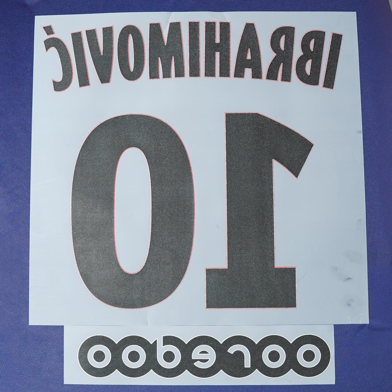 2013 - 16 PSG Home Name Set Ibrahimovic 10 (Repro)