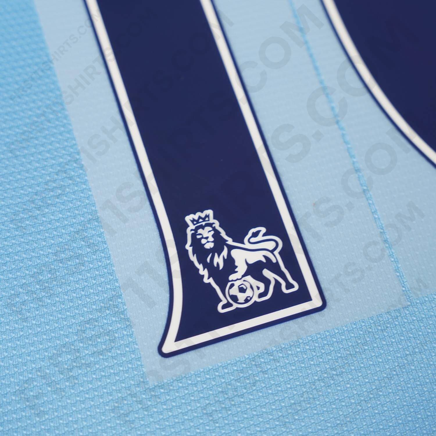 2013 - 2016 Man City Home Name Set Kun Agüero 16 PS (Repro)