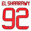 2013/14 AC Milan Away Name Set El Shaarawy #92 (Repro)