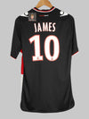 2013/14 AS Monaco James #10 Camiseta Visitante BNWT (M) Macron