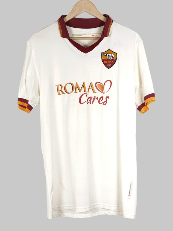 2013/14 AS Roma Borriello #88 Away Shirt Player Issue & Signed (XL)