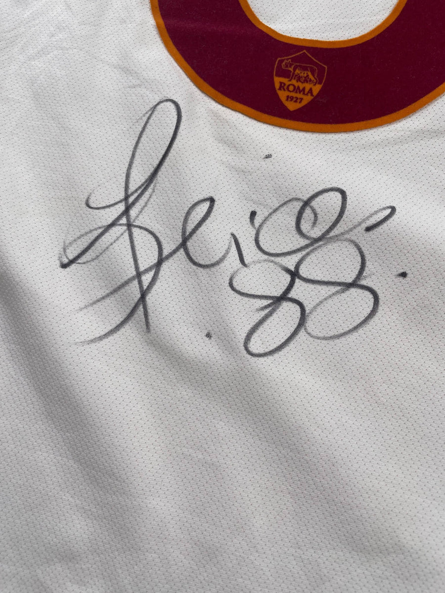 2013/14 AS Roma Borriello #88 Away Shirt Player Issue & Signed (XL)