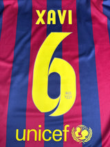 2013/14 Barcelona Xavi #6 Home Shirt (L)