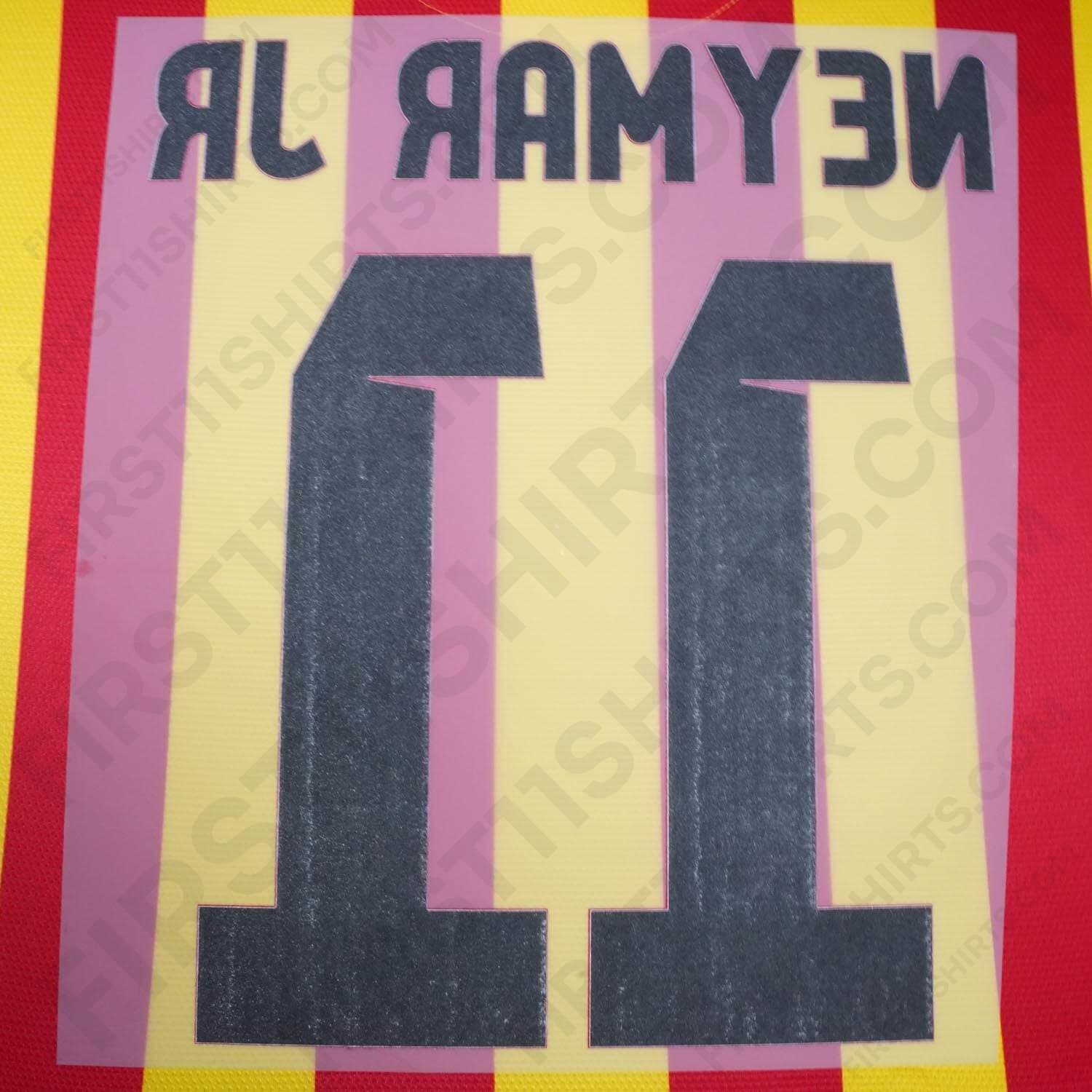 2013/14 FC Barcelona Away Name Set Neymar Jr 11 (Repro)