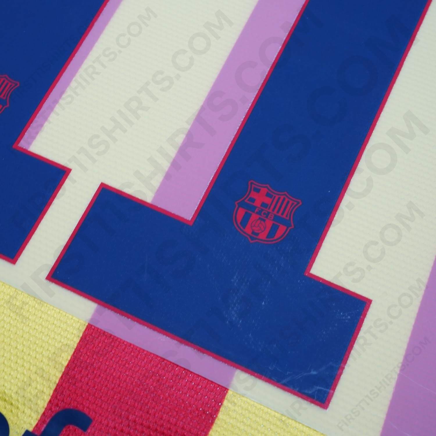 2013/14 FC Barcelona Away Name Set Neymar Jr 11 (Repro)