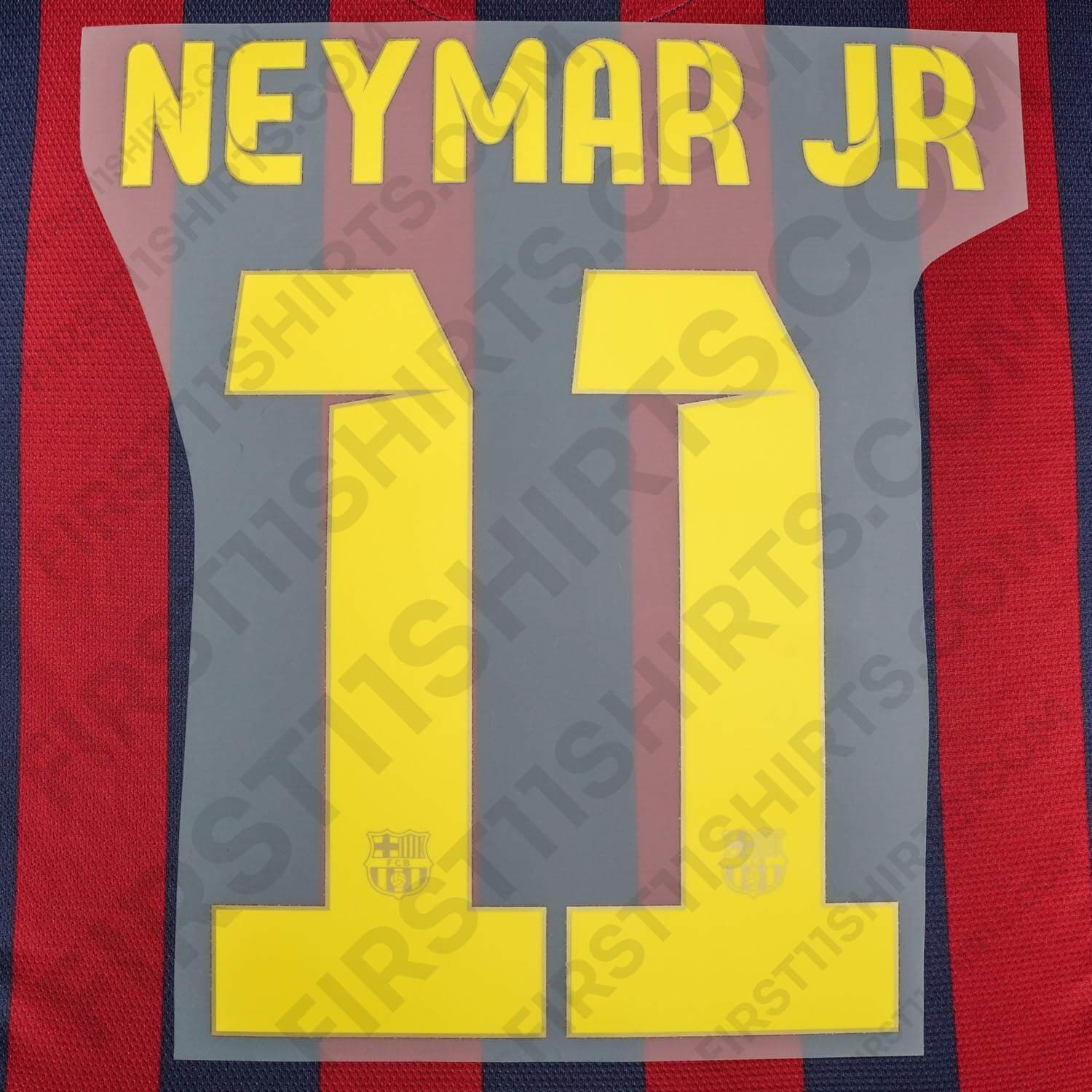 2013/14 FC Barcelona Neymar Jr #11 Home Name Set (Repro) – First11