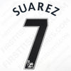 2013/14 Liverpool Away Name Set Suarez #7 PS (Repro)