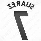 2013/14 Liverpool Away Name Set Suarez 7 PS (Repro)