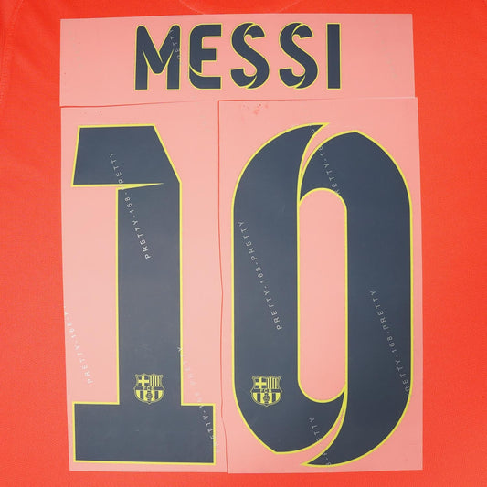 2014 - 15 FC Barcelona Away Name Set Messi 10 v2 (Repro)