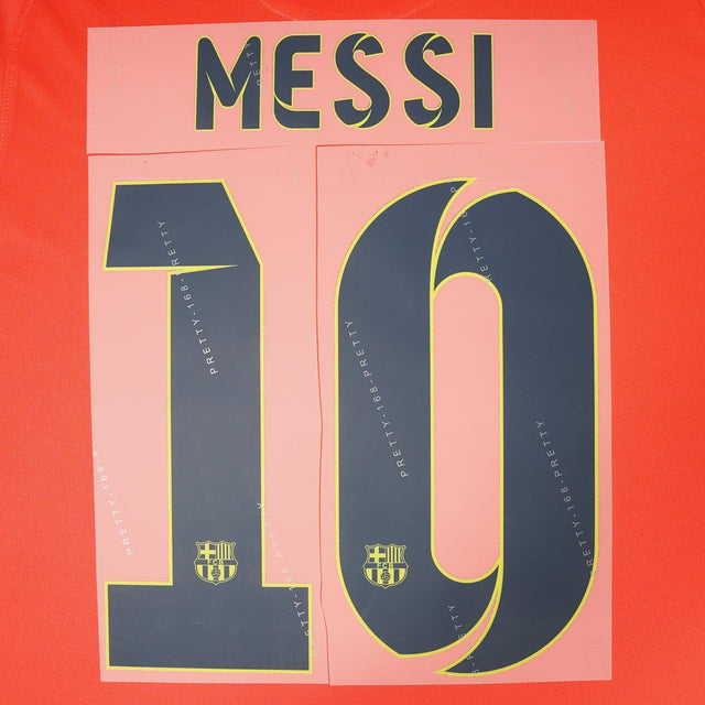 2014 - 15 FC Barcelona Away Name Set Messi 10 v2 (Repro)