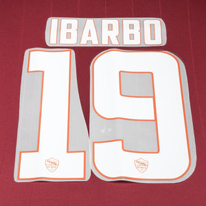 2014/15 AS Roma Home Name Set Ibarbo #19 (Repro)