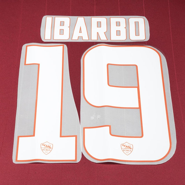 2014/15 AS Roma Home Name Set Ibarbo #19 (Repro)