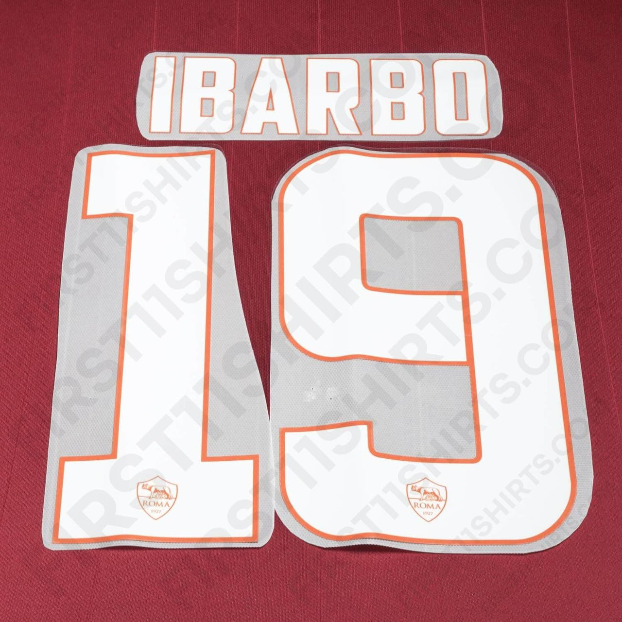2014/15 AS Roma Home Name Set Ibarbo 19 (Repro)