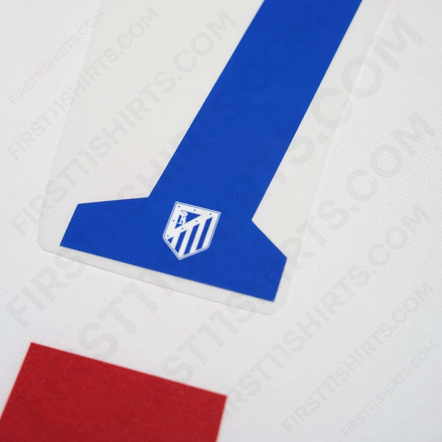 2014/15 Atletico Madrid Home Name Set Griezmann 7 (Repro)