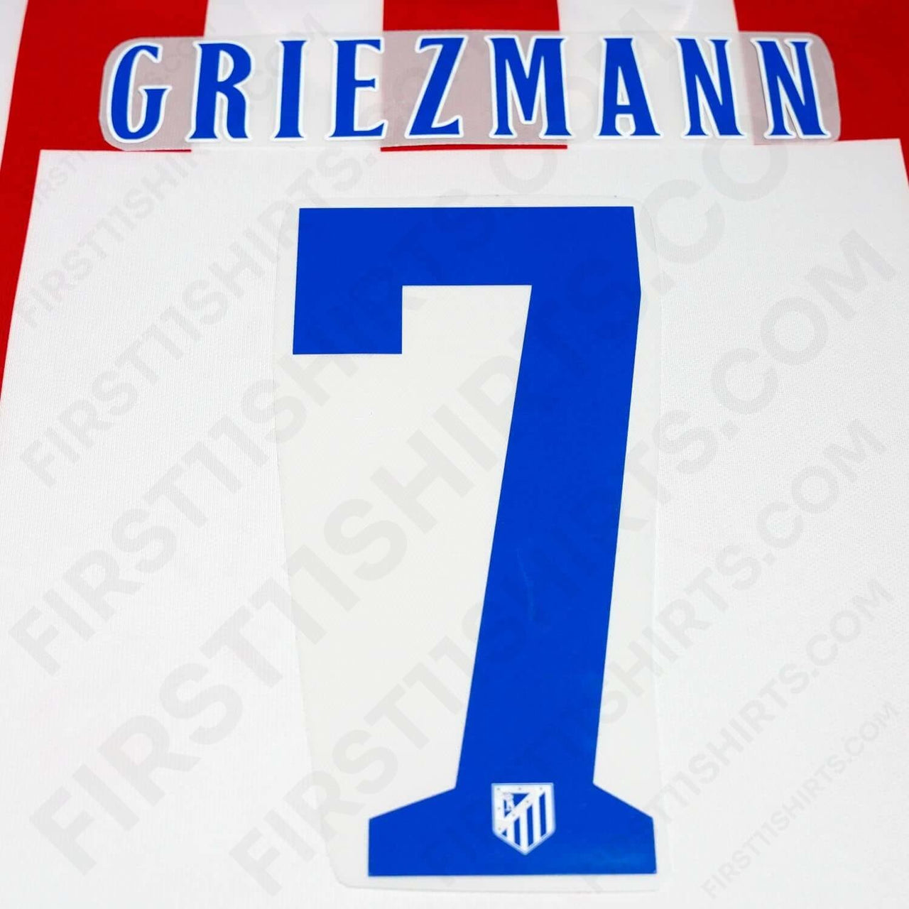 2014/15 Atletico Madrid Home Name Set Griezmann 7 (Repro)