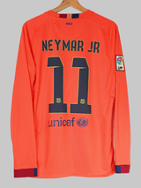 2014/15 Barcelona Neymar Jr #11 Away Shirt L/S (M)