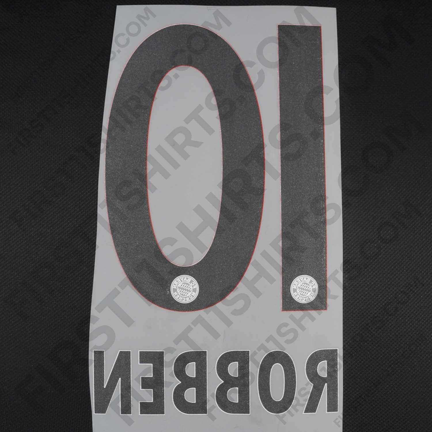 2014/15 Bayern Munich Third Name Set Robben 10 (Repro)