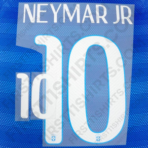 2014/15 Brazil Away Name Set Neymar Jr 10 (Repro)