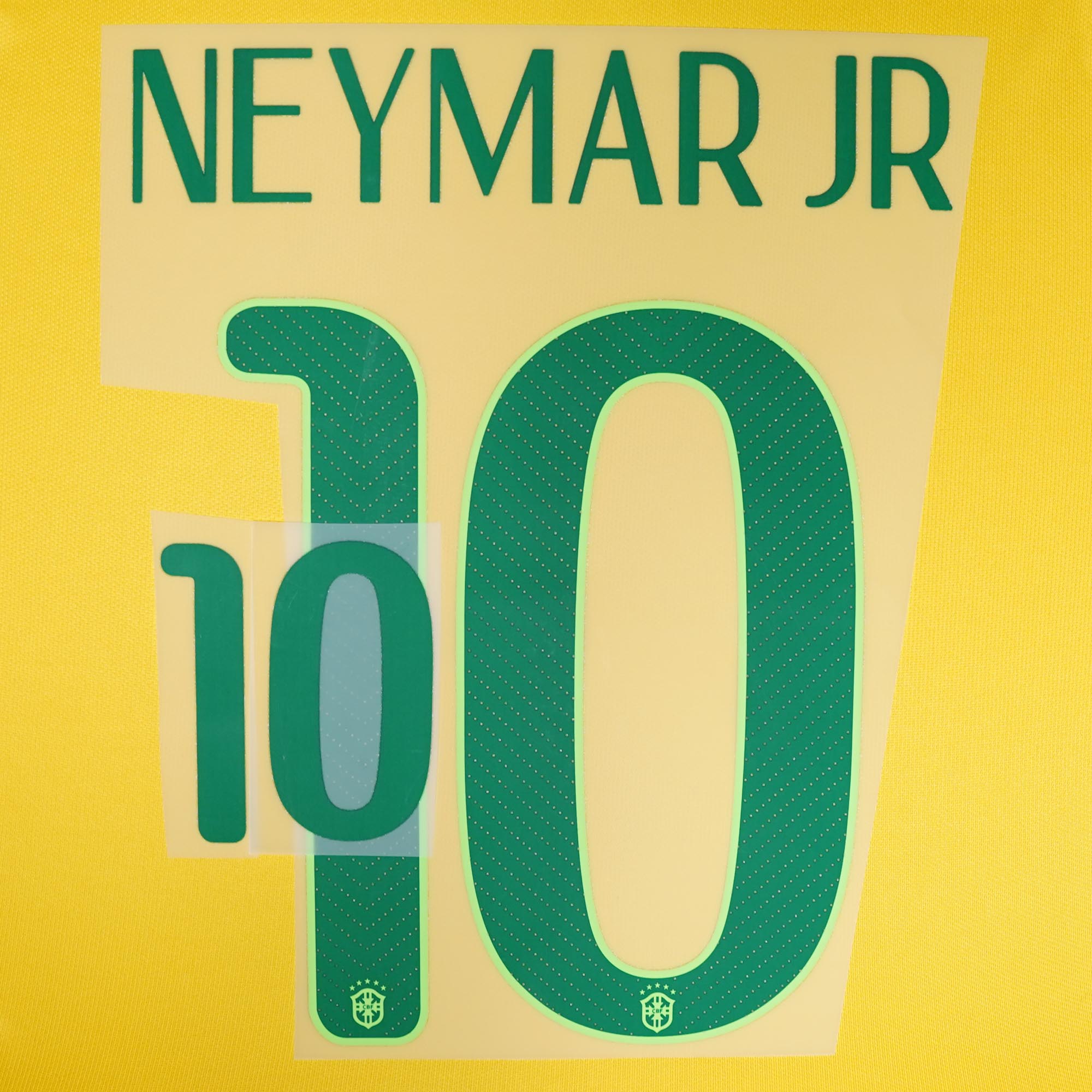2014/15 Brazil Home Name Set Neymar Jr #10 (Repro)