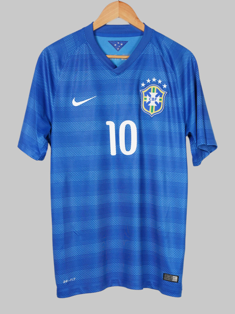 2014/15 Brazil Neymar Jr #10 Away Shirt (M)