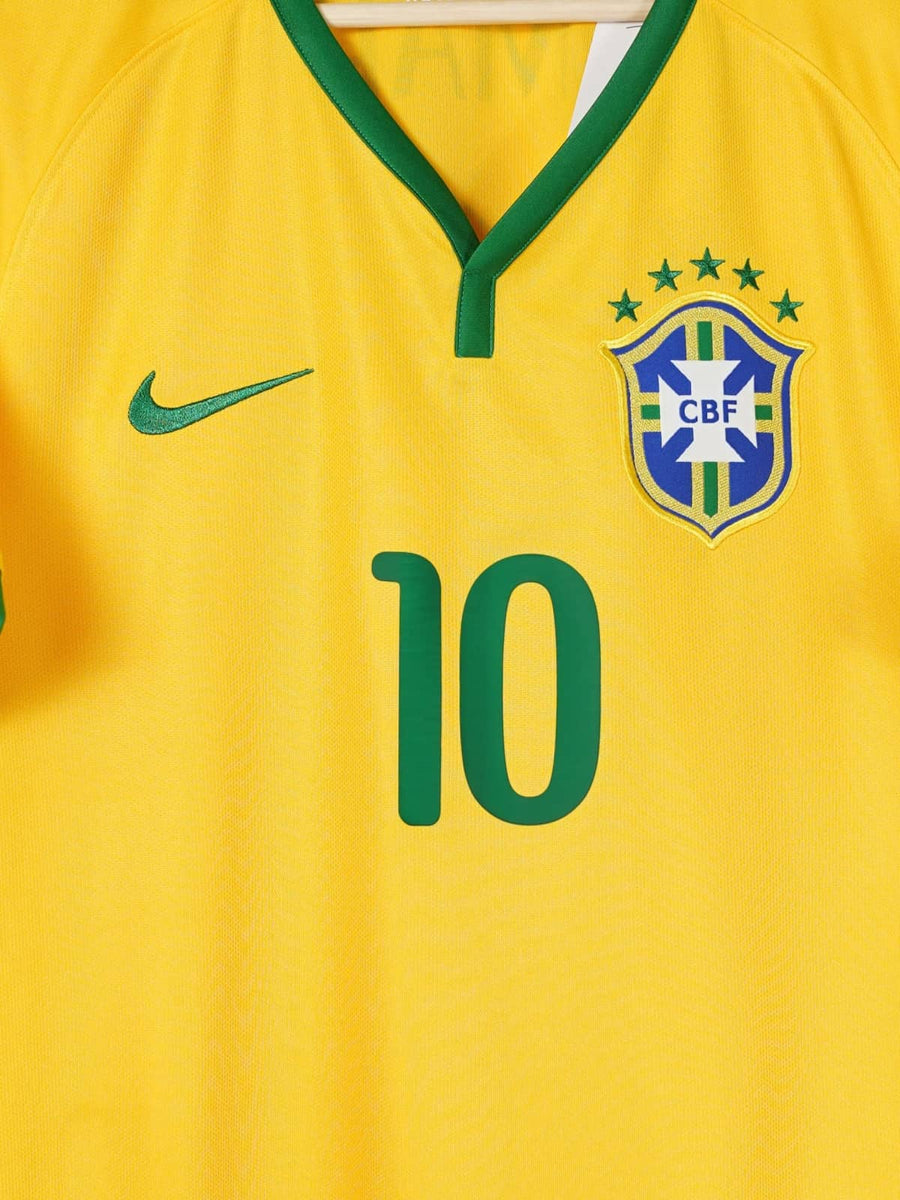 Brazil Home Shirt 2014/15 Neymar Jr 10 (L)