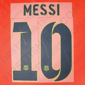 2014/15 FC Barcelona Away Name Set Messi 10 v2 (Repro)