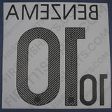 2014/15 France Home Name Set Benzema 10 (Repro)