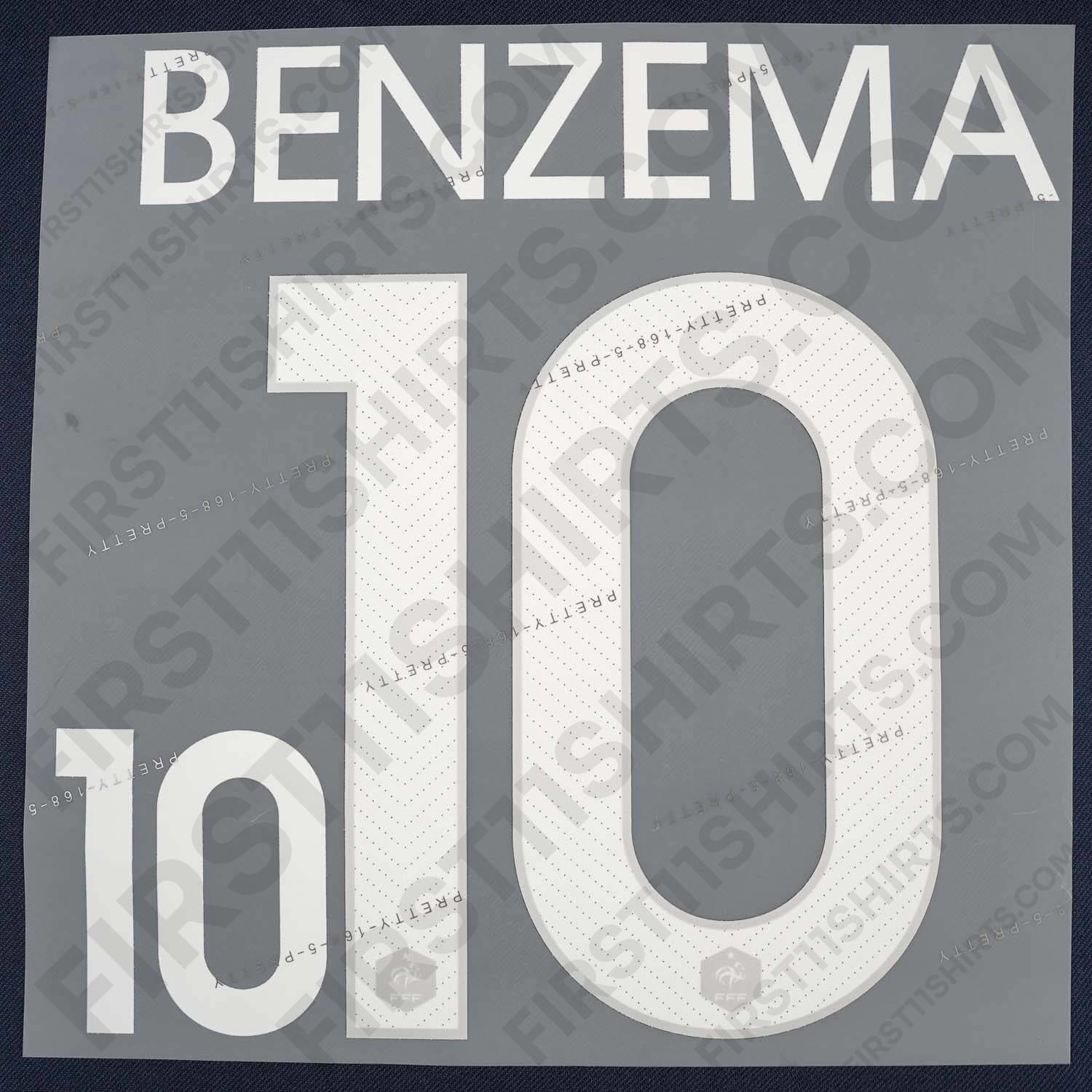 2014/15 France Home Name Set Benzema 10 (Repro)