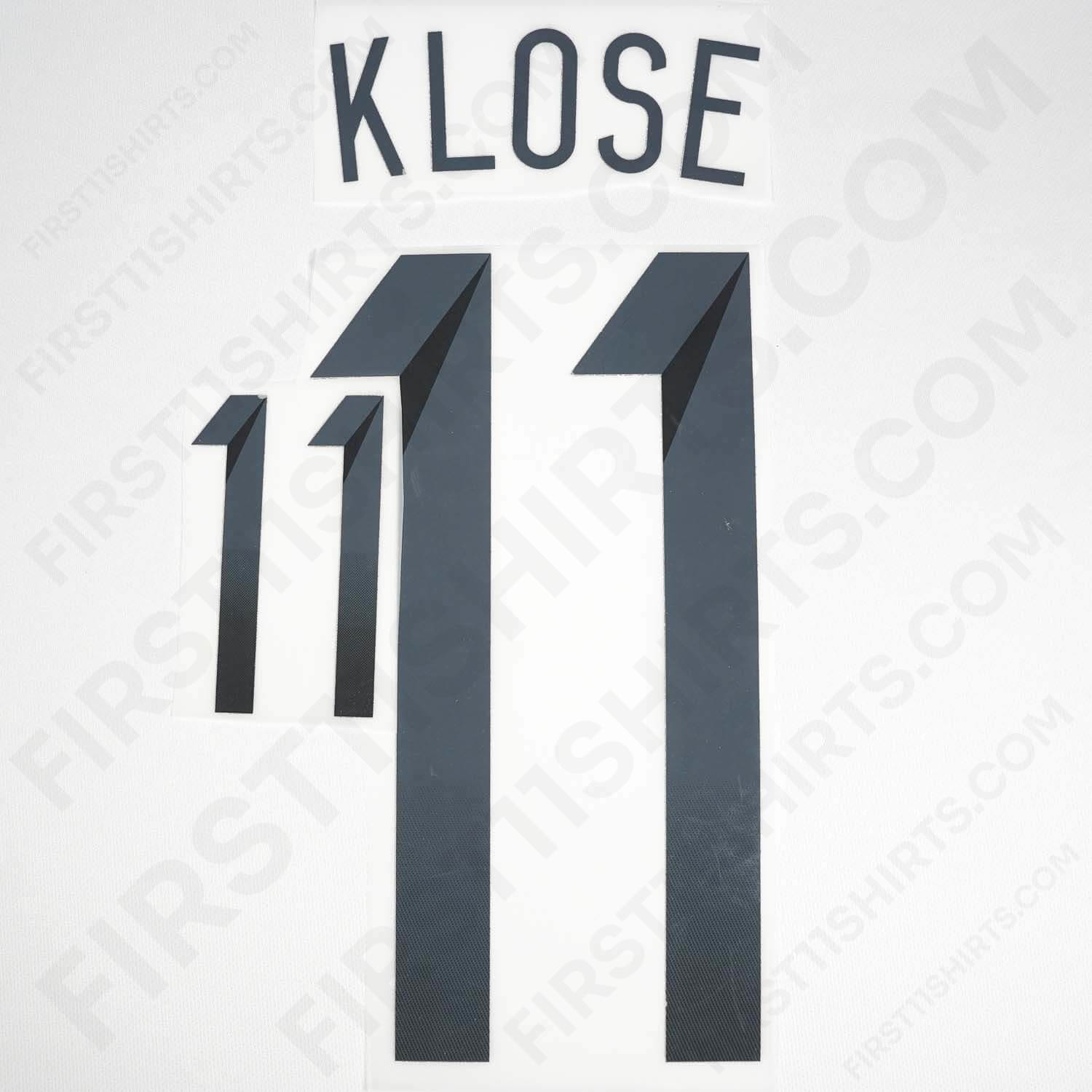 2014/15 Germany Home Name Set Klose 11