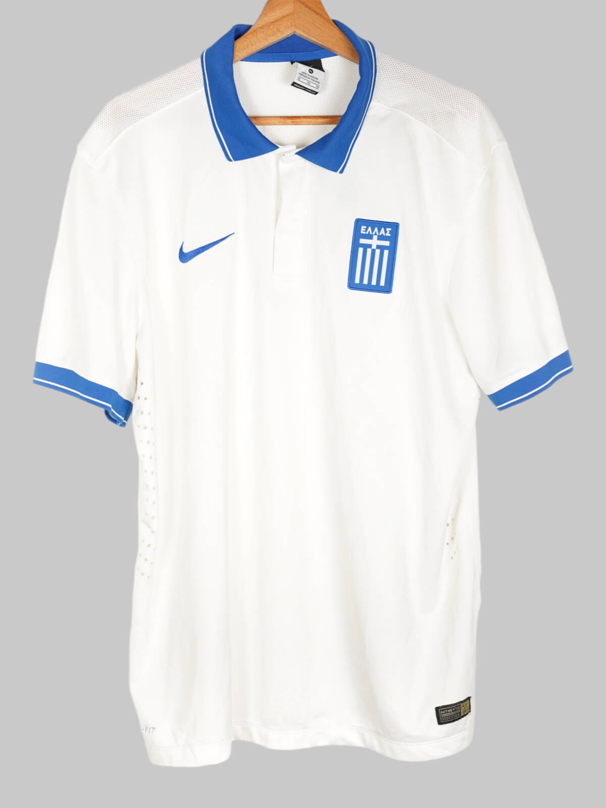 2014/15 Greece Home Shirt Player Issue (XL) Nike | First11