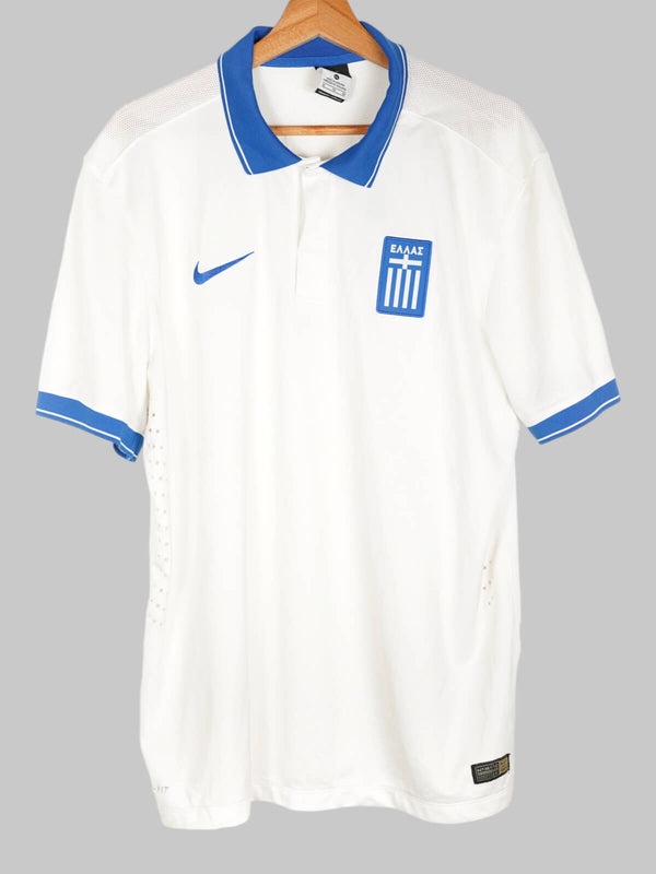 2014/15 Greece Home Shirt Player Issue (XL) Nike