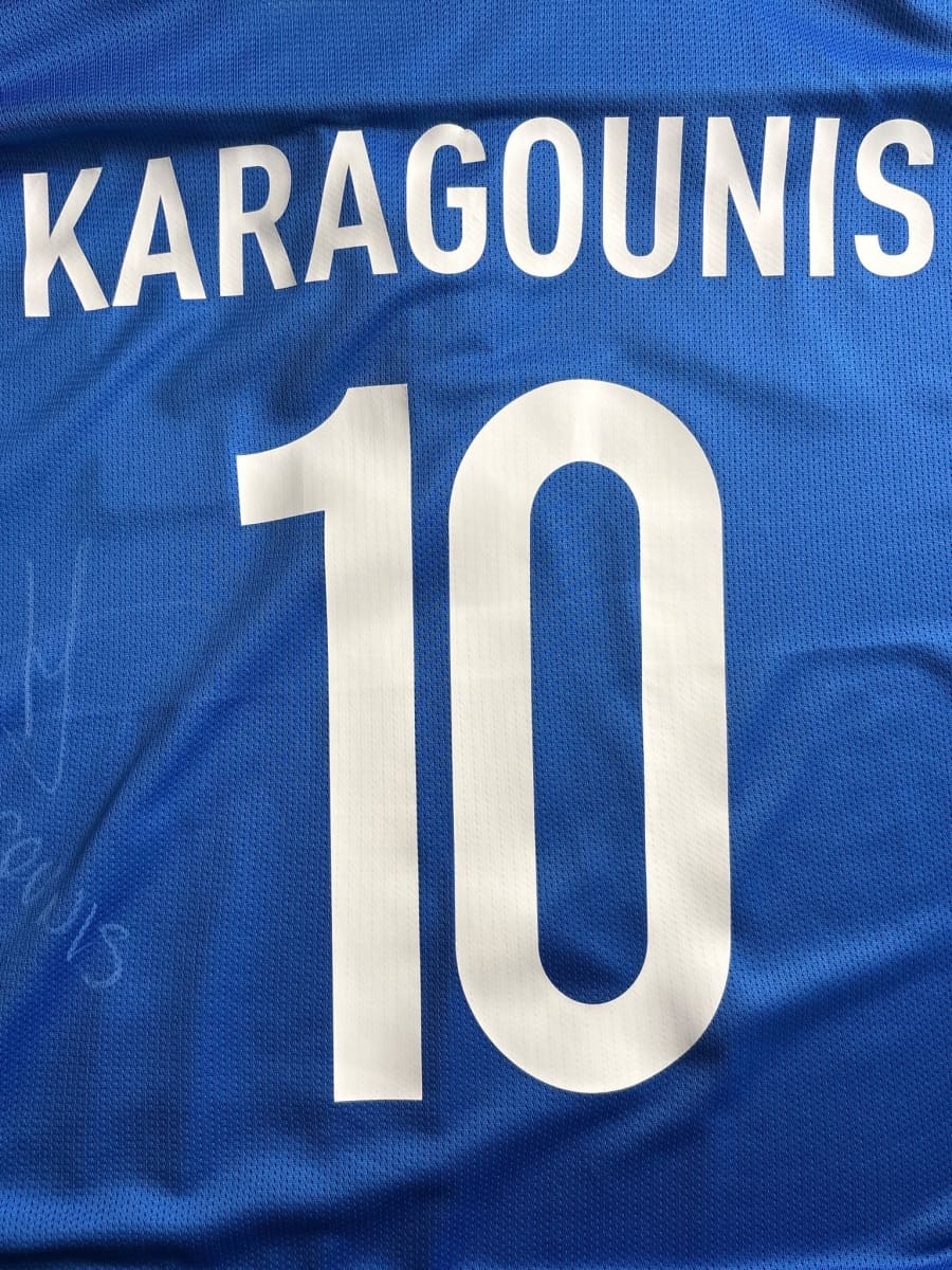 2014/15 Greece Karagounis #10 Away Shirt Player Issue (L)