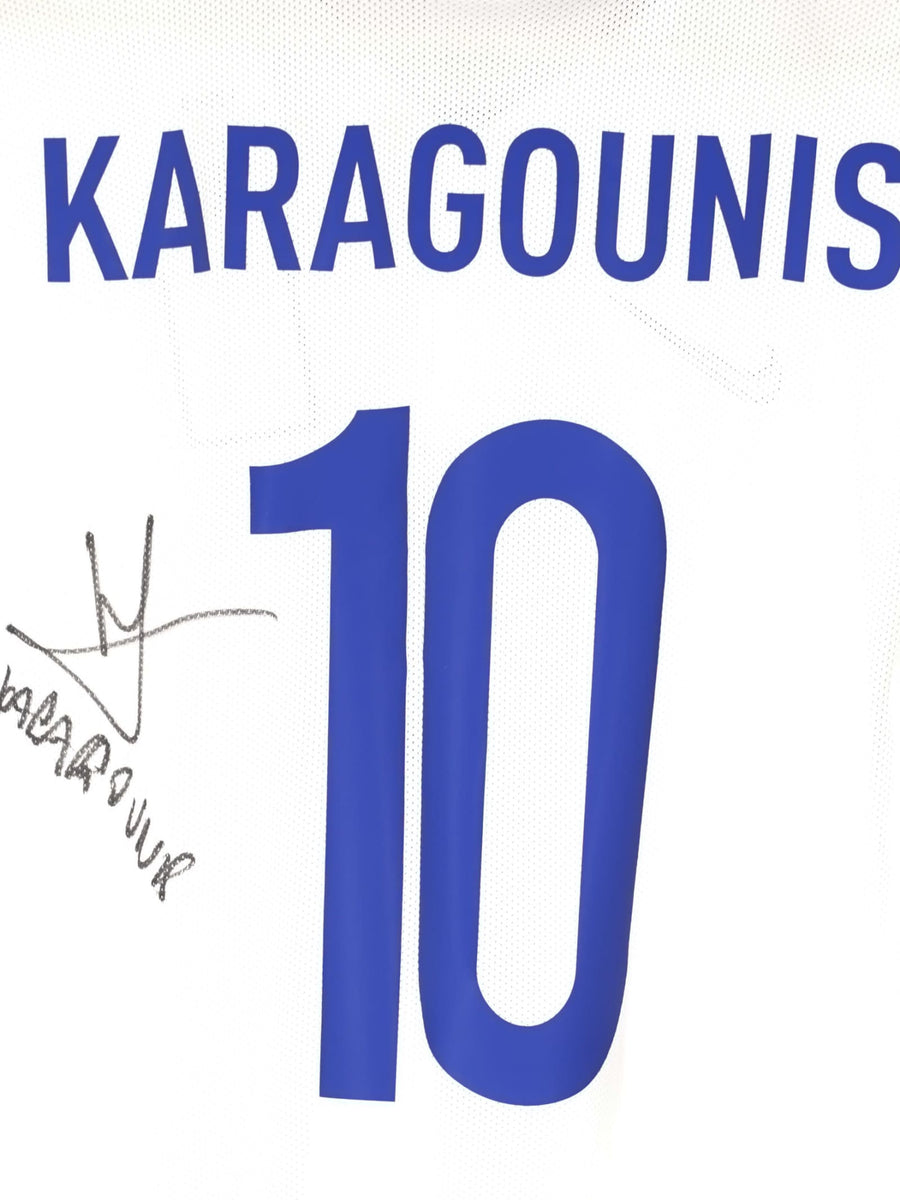 2014/15 Greece Karagounis #10 Home Shirt Player Issue (L)