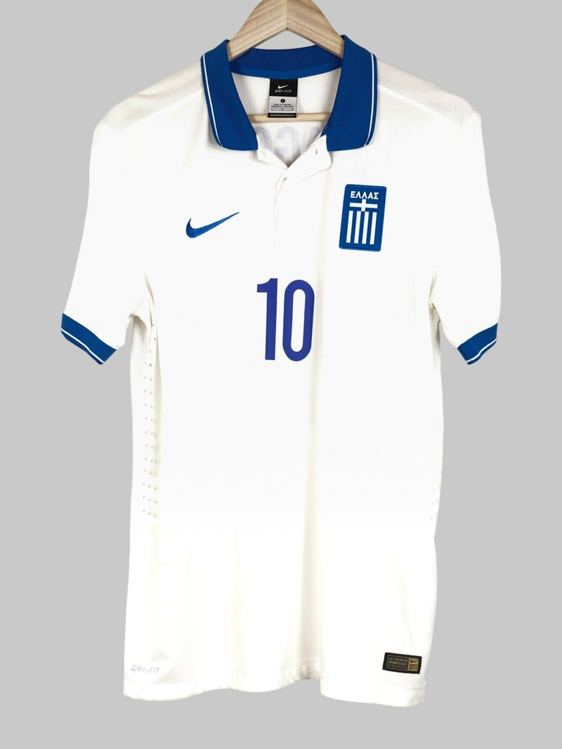 2014/15 Greece Karagounis #10 Home Shirt Player Issue (L)