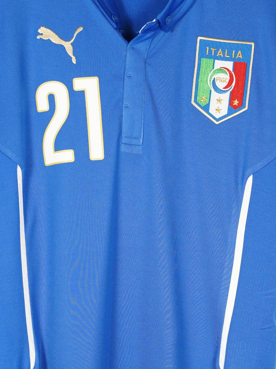 2014/15 Italy Pirlo #21 Home Shirt (M)