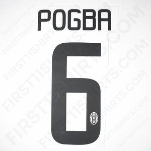 2014/15 Juventus Home Name Set Pogba 6