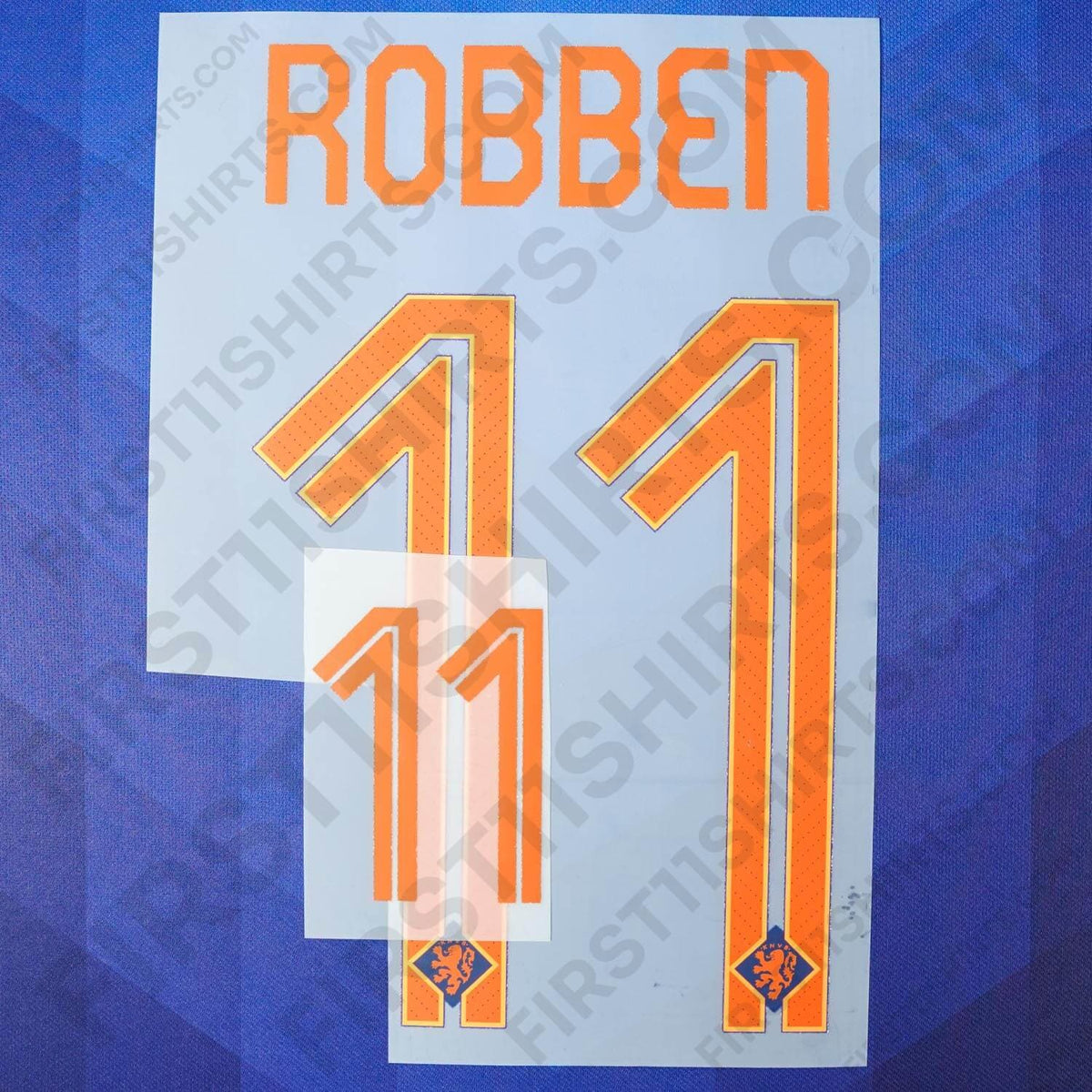 2014/15 Netherlands Away Name Set Robben 11 (Repro)