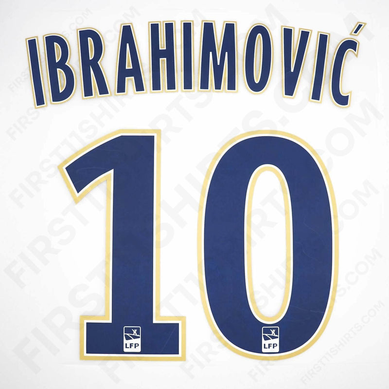 2014/15 PSG Away Name Set Ibrahimovic 10 (Repro)